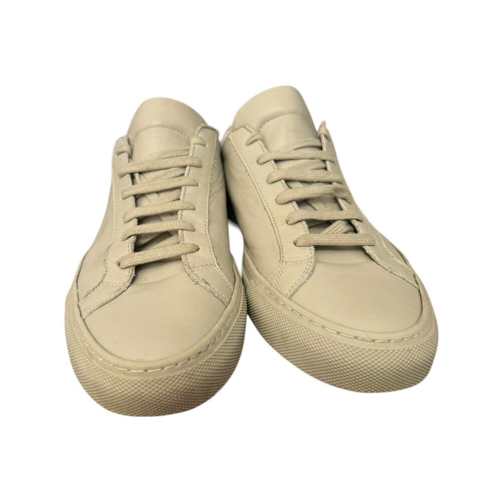 Woman by Common Projects Leather Achilles Trainers Sneakers Size 39 - Picture 2 of 11
